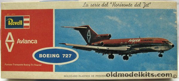 Revell 1/144 Boeing 727 Avianca Columbia - Revell Columbia Issue, H245 plastic model kit